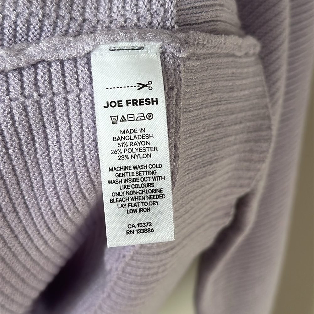 ✨NEW Joe Fresh Ribbed Sweater Size Medium - Picture 3 of 10